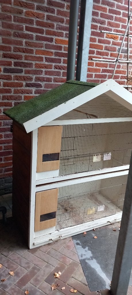 Vogelhok, Dieren en Toebehoren, Ophalen, Gebruikt, Hout, Vogelkooi