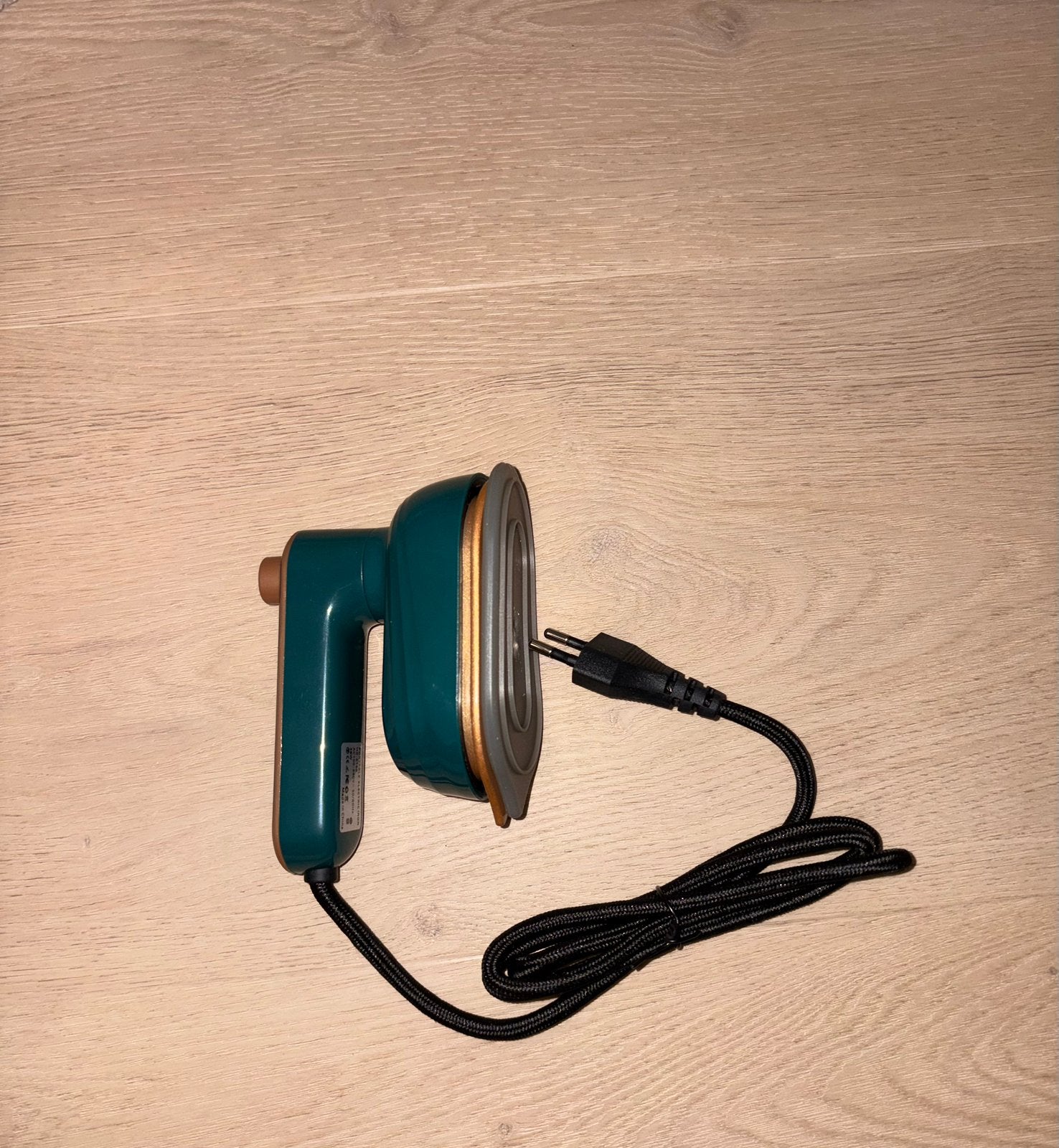 Mini strijkijzer, Groen, handig voor vakantie, Ophalen, Nieuw, Strijkijzer met snoer