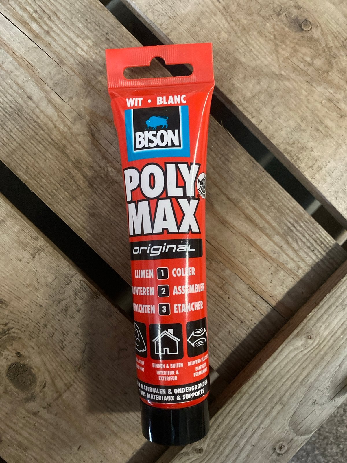 Bison Poly Max Original Lijmkit Wit - Nieuw, Onbekend, Nieuw, Ophalen of Verzenden, Onbekend