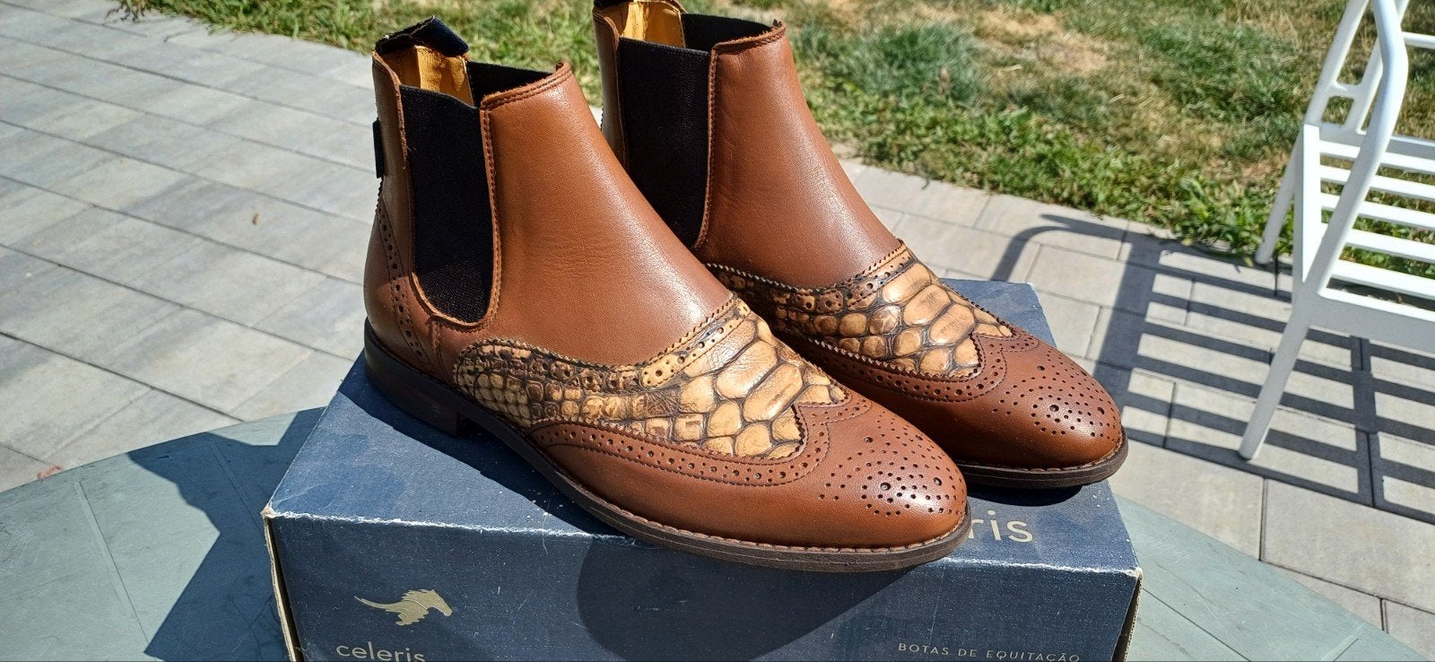 Celeris Chelsea jophurts  met slangenleer detail, Dieren en Toebehoren, Ophalen of Verzenden, Zo goed als nieuw