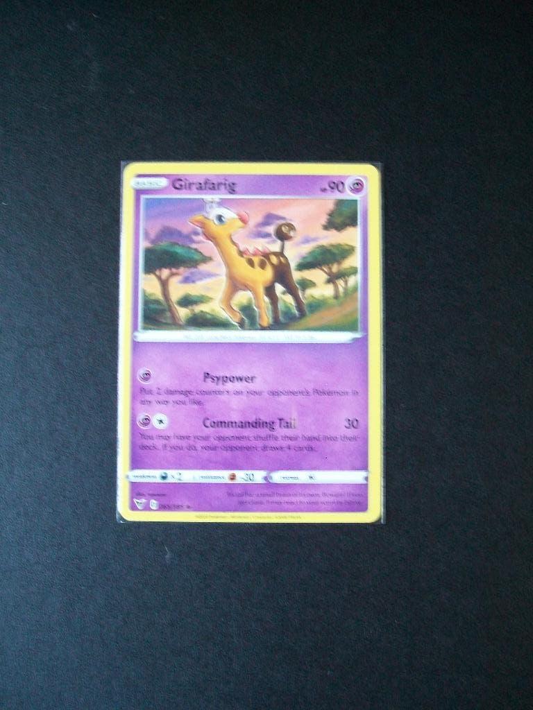 2308. Nieuwe Pokemon kaart GIRAFARIG HP 90 (065/185), Verzenden, Nieuw, Losse kaart
