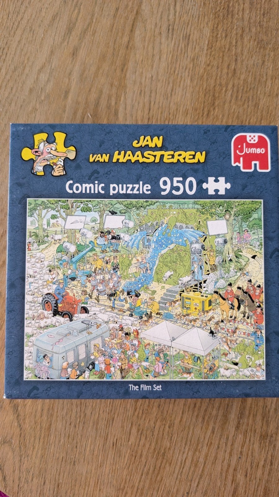 Jan van Haasteren puzzel The Film Set, 950 stukjes, Hobby en Vrije tijd, Ophalen, 500 t/m 1500 stukjes, Zo goed als nieuw