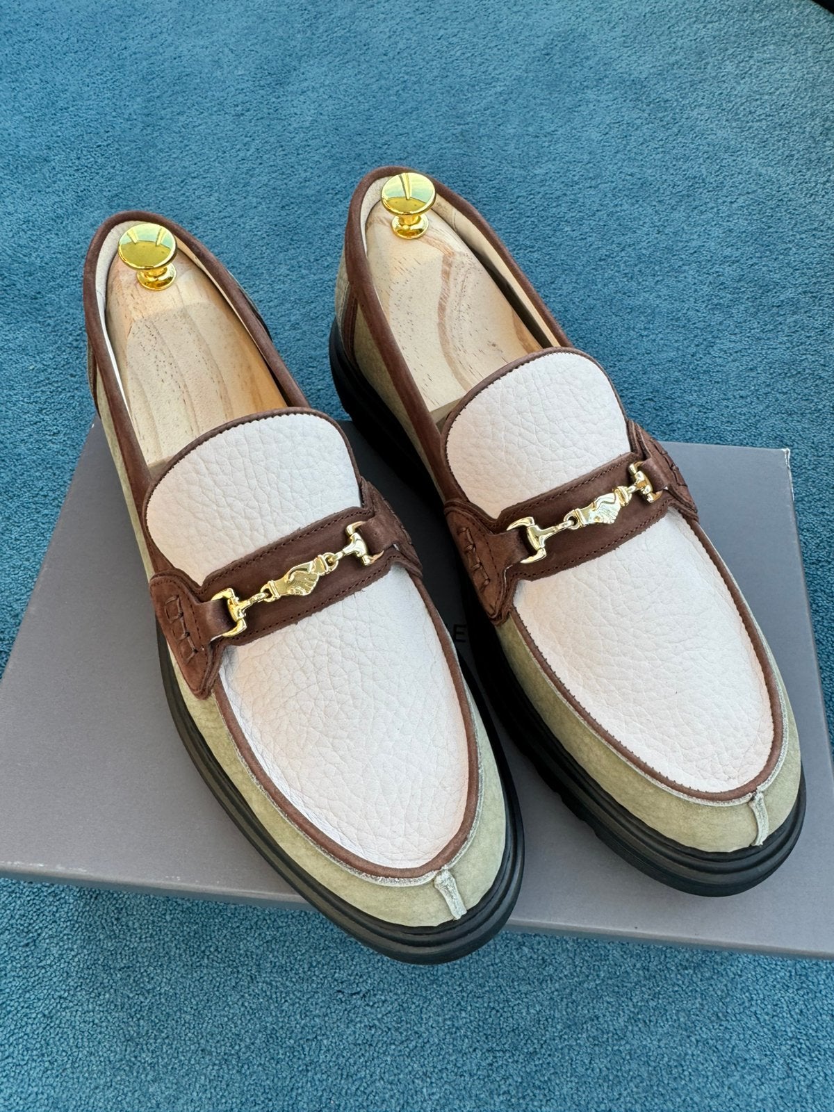 NIEUW Filling Pieces Loafers/Instap EU45 Green/Beige/Light, Overige kleuren, Verzenden, Instappers, Nieuw