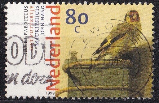 17e Eeuwse schilderkunst - Fabritius - gebruikt – NVPH 1826, Ophalen of Verzenden, Na 1940, Gestempeld
