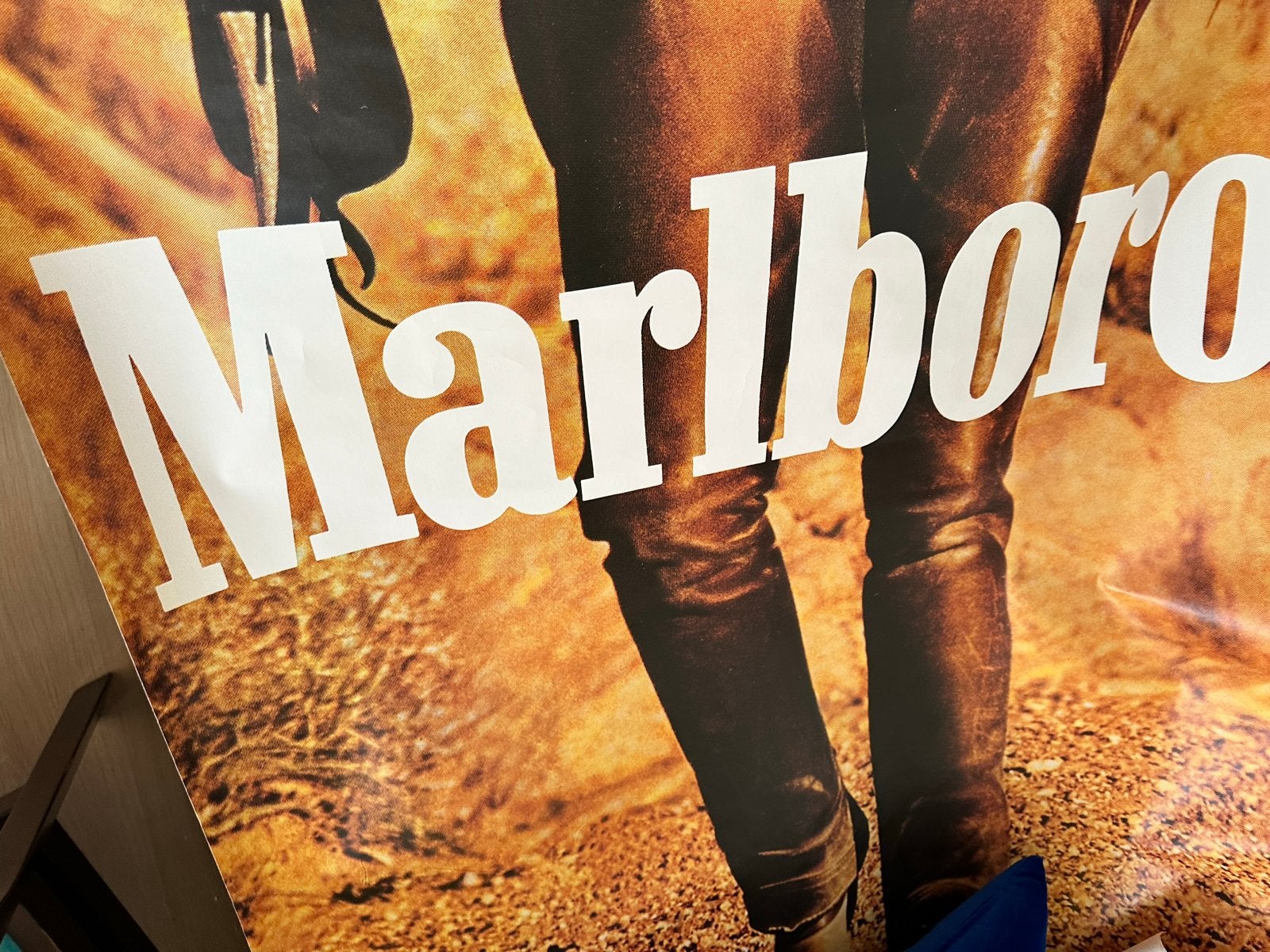 Originele Marlboro reclameposter - Absoluut uniek!, Ophalen, Rechthoekig Staand, Deurposter of groter, Zo goed als nieuw
