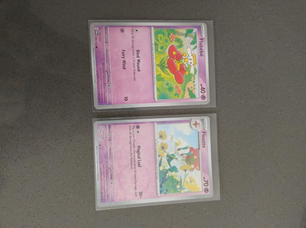 Pokémon kaarten: Flabébé en Floette, Ophalen of Verzenden, Zo goed als nieuw, Meerdere kaarten