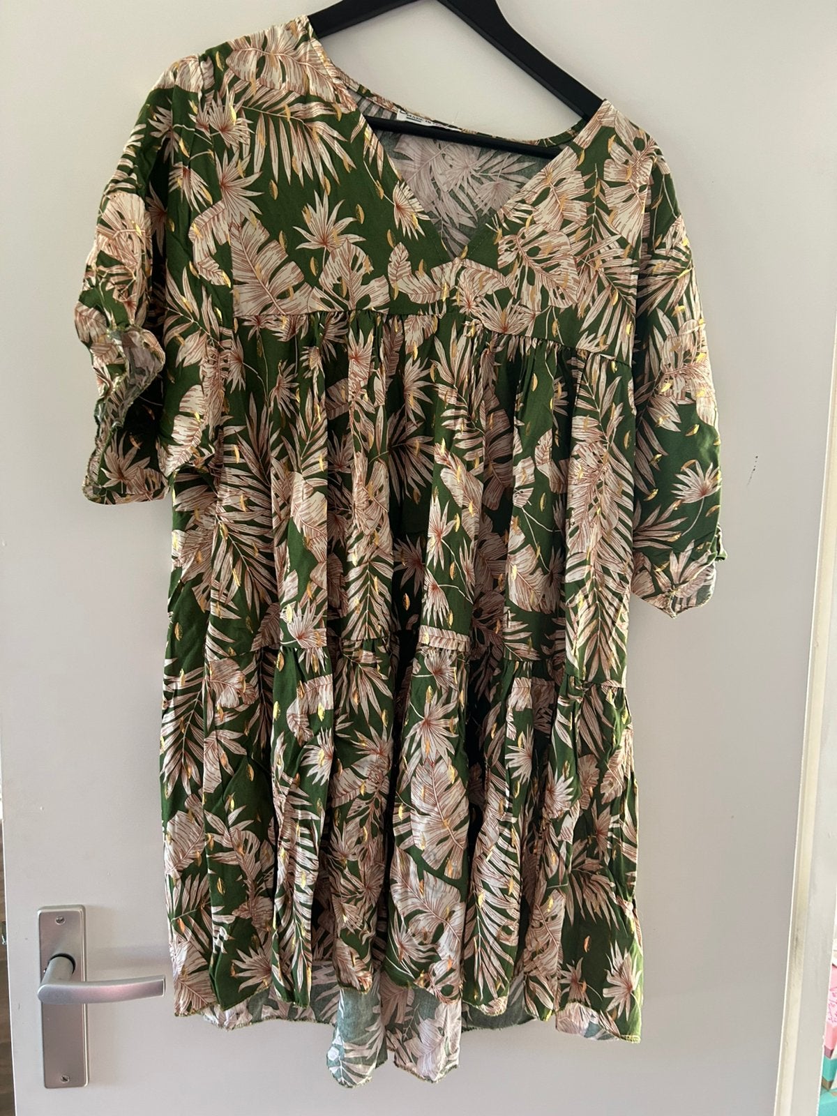 Made in Italy groen tuniek, maat one size, Kleding | Dames, Grote Maten, Ophalen of Verzenden, Nieuw, Groen, Blouse of Tuniek