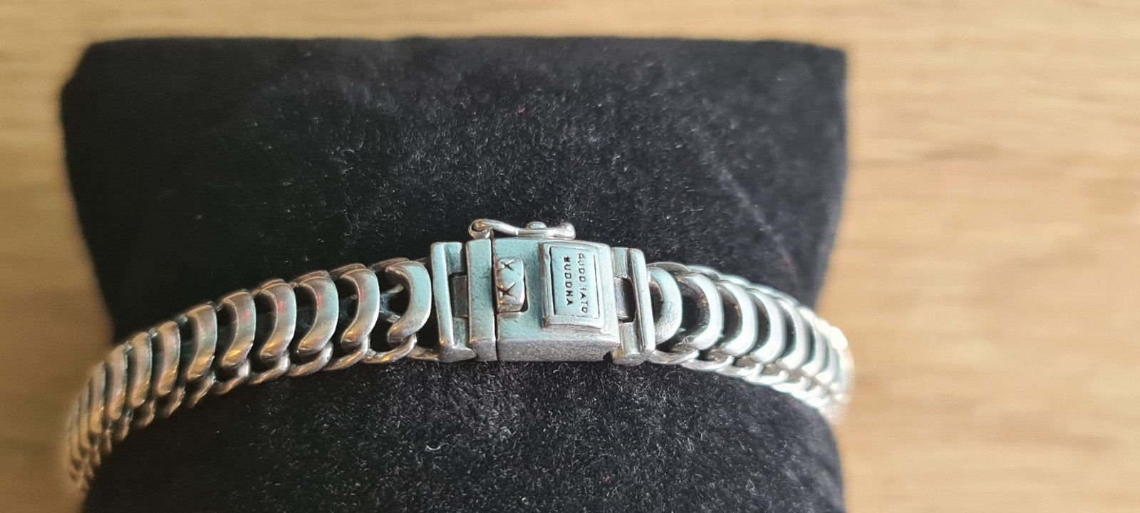 Buddha to Buddha armband zilver, Ophalen of Verzenden, Gebruikt, Zilver, Zilver