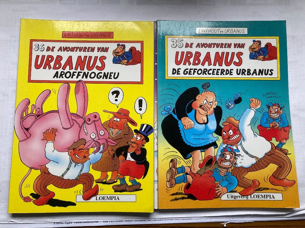 T.K. nog 7 stripboeken van Urbanus zie actuele lijst, Meerdere stripboeken, Ophalen of Verzenden, Zo goed als nieuw, Willy Linthout, Urbanus