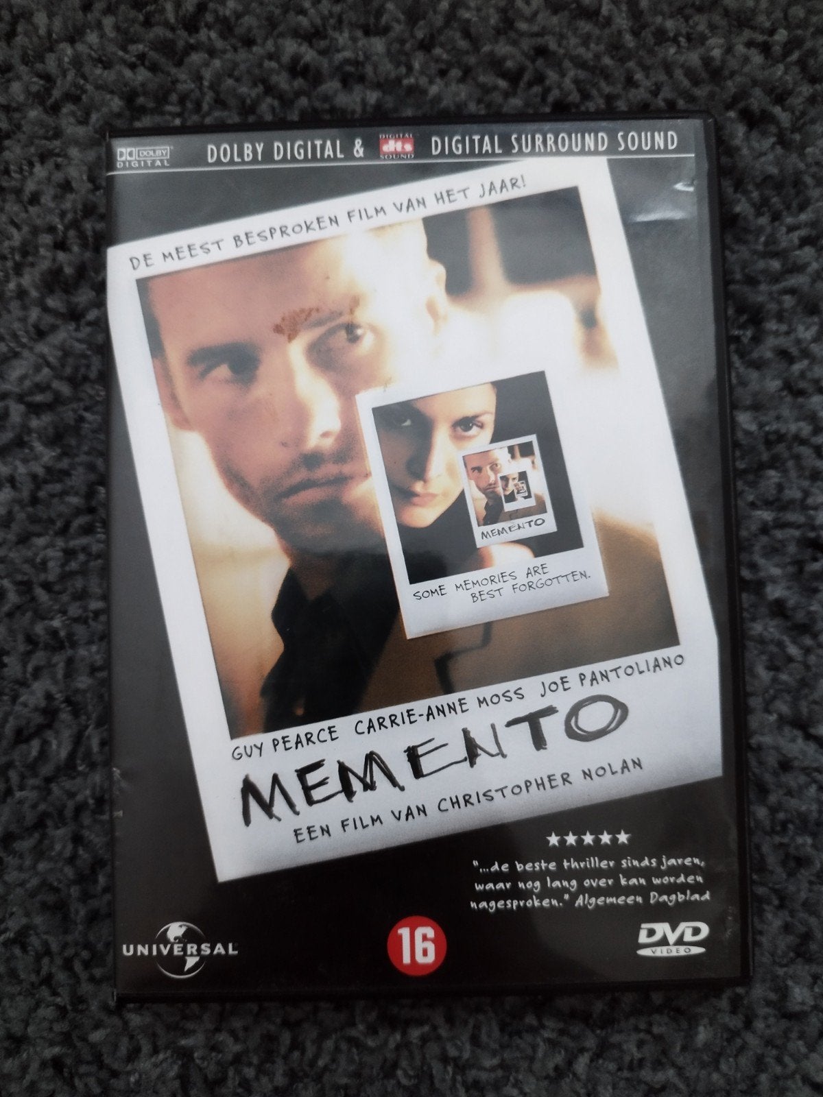 Dvd memento, Ophalen of Verzenden, Zo goed als nieuw
