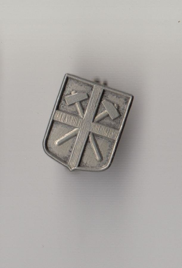 Limburg Mijnwerker embleem Mijnen Kolen broche, Gebruikt, Niet vindbaar, Niet vindbaar, Speldje of Pin