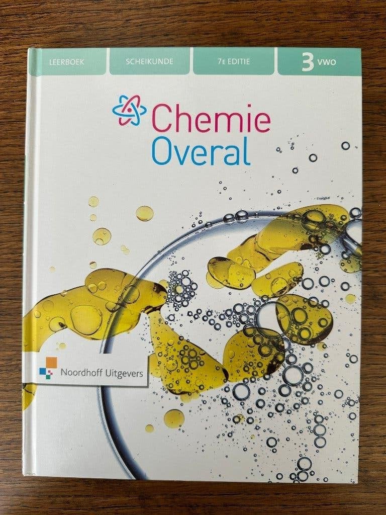 Chemie Overal 3 VWO Scheikunde Leerboek 5e editie, Boeken, VWO, Scheikunde, Ophalen of Verzenden, Zo goed als nieuw