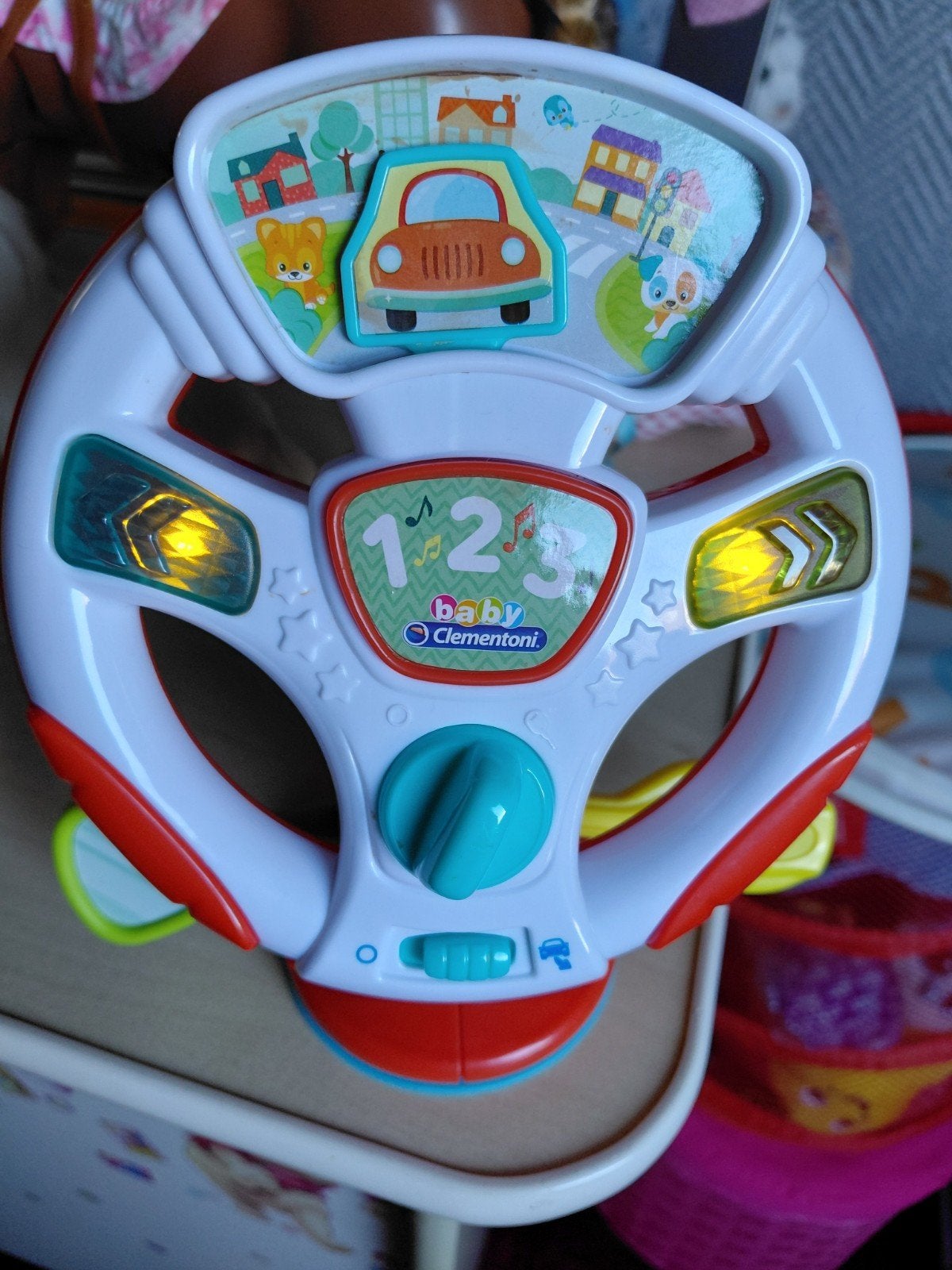 Leuk peuter stuurwiel met licht en muziekjes, Ophalen of Verzenden, Zo goed als nieuw, Overige typen, Met licht