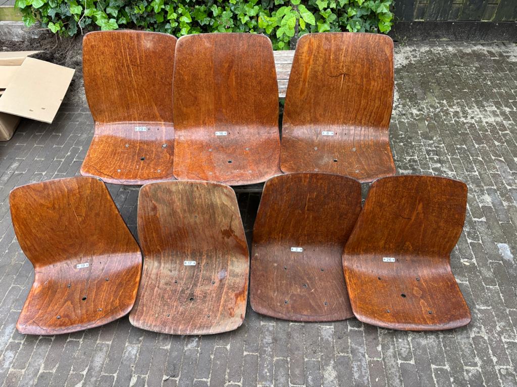 Originele stoeltjes Olympisch Stadion - 3 met frame, Verzamelen, Ophalen, Gebruikt, Ajax, Overige typen