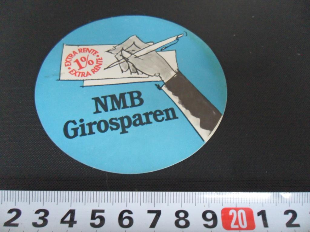 sticker NMB Girosparen, Verzamelen, Ophalen, Zo goed als nieuw