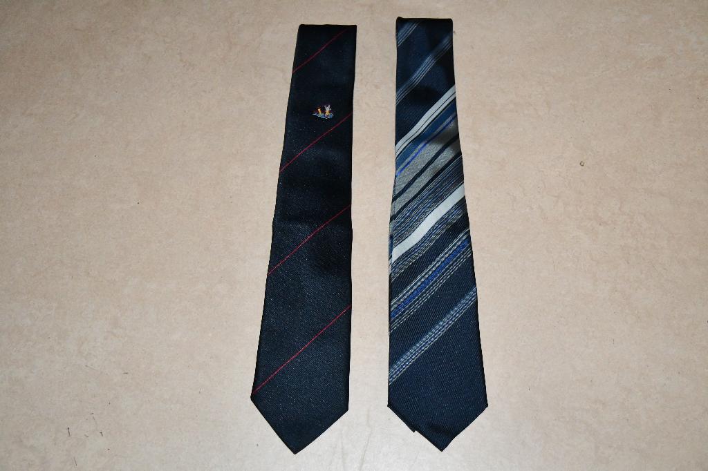 Twee stropdassen in tinten van blauw, Onbekend, Blauw, Ophalen of Verzenden, Zo goed als nieuw