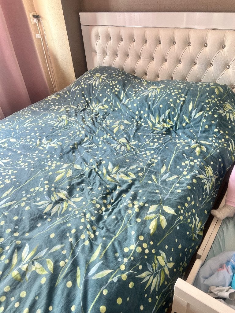 Bed, Ophalen, Gebruikt, Wit, Tweepersoons