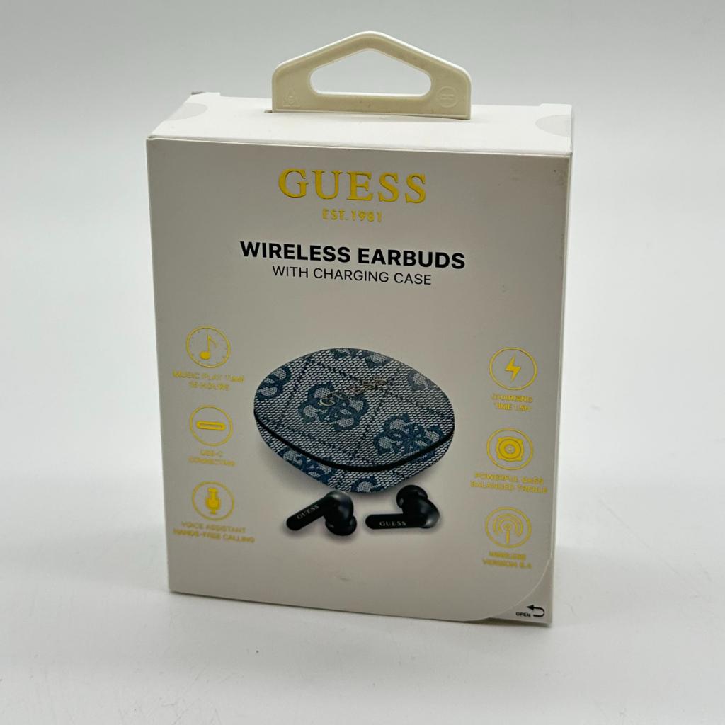 Guess Wireless Earbuds - Denim - Nieuw in doos - Garantie, Audio, Tv en Foto, Koptelefoons, Zo goed als nieuw