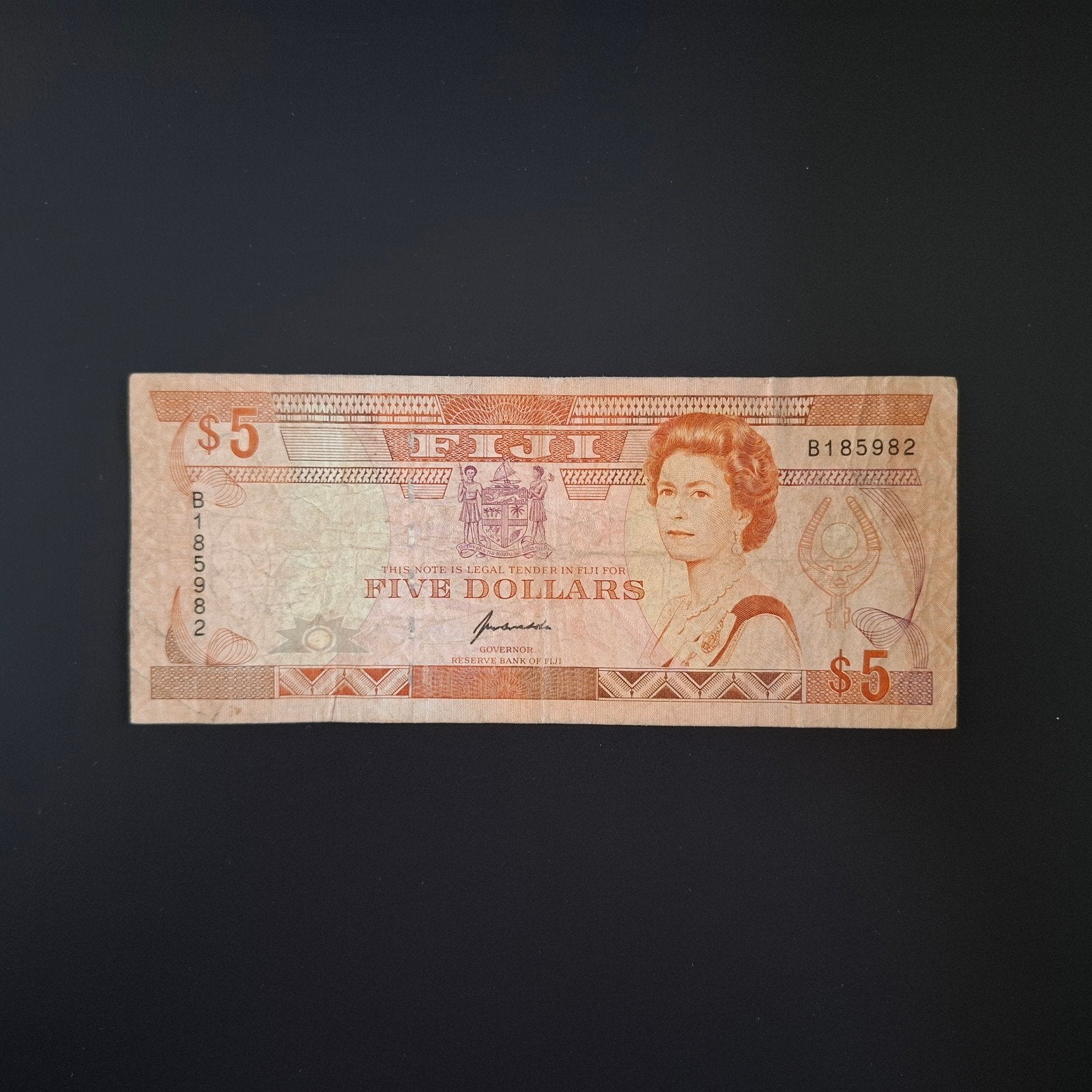 5 dollar Fiji #017, Ophalen of Verzenden, Noord-Amerika, Los biljet