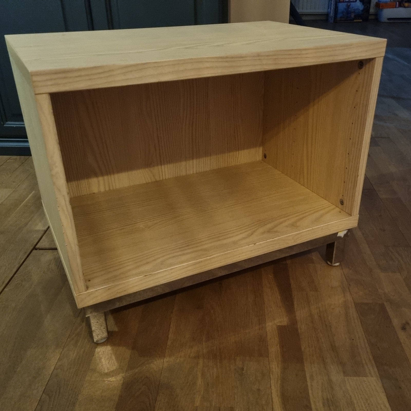 Compact beuken TV-kastje, Ophalen, Gebruikt, 50 tot 100 cm, Minder dan 100 cm