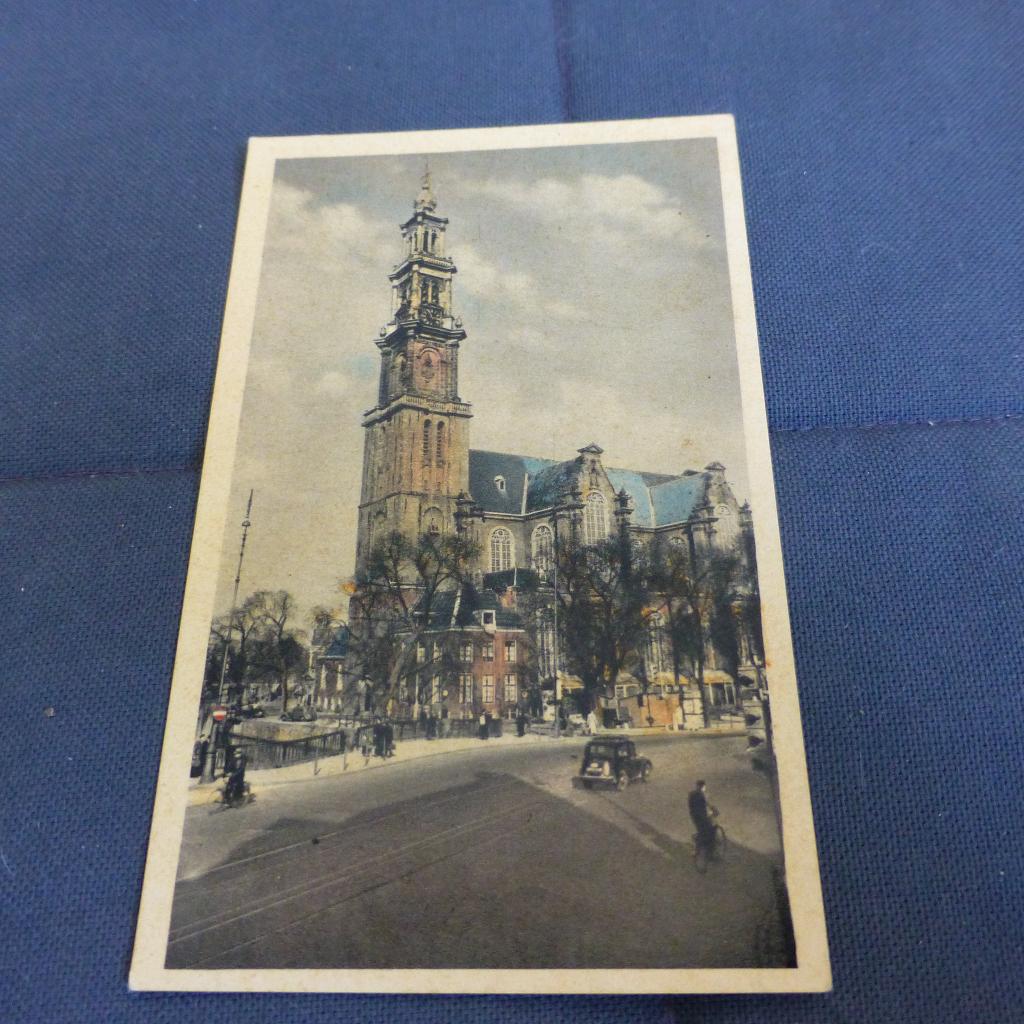 Ansichtkaart de Westertoren te Amsterdam, Ophalen of Verzenden, Voor 1920, Ongelopen, Noord-Holland