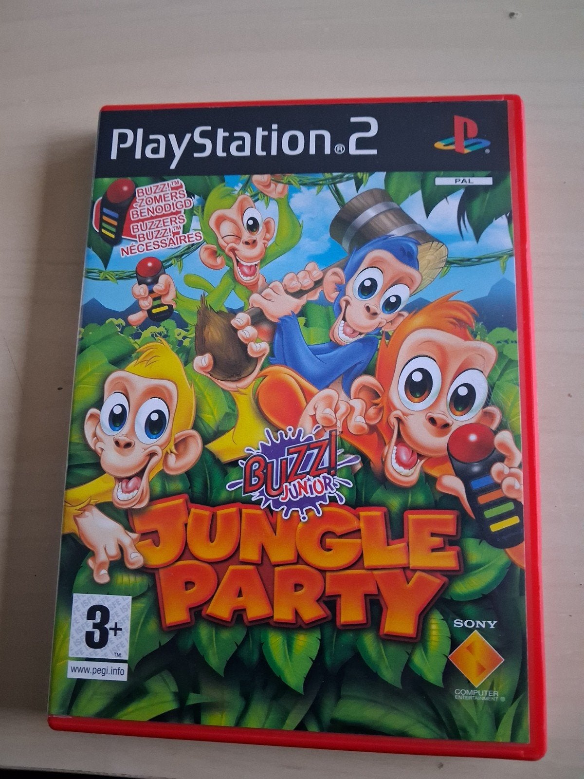 Buzz! Junior: Jungle Party - PlayStation 2 (PS2), Ophalen of Verzenden, Gebruikt, Met games