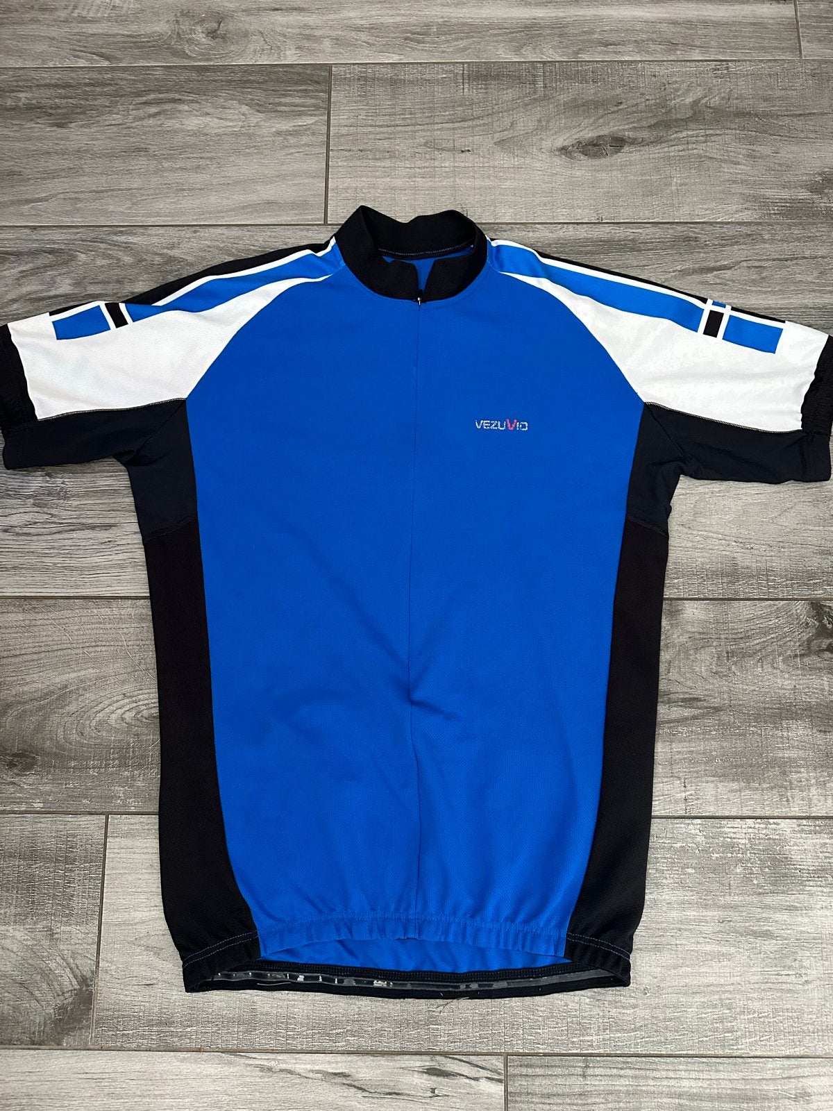 Vezuvio Fiets Shirt Blauw Zwart Wit Maat L, Ophalen of Verzenden, Zo goed als nieuw, L, Dames