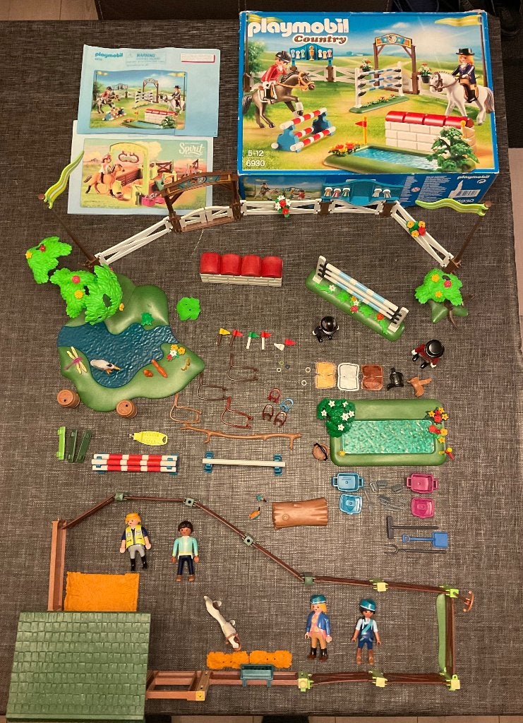Playmobil Paard Spring Onderdelen en Stal met Hekwerk  ++, Ophalen, Zo goed als nieuw, Los playmobil