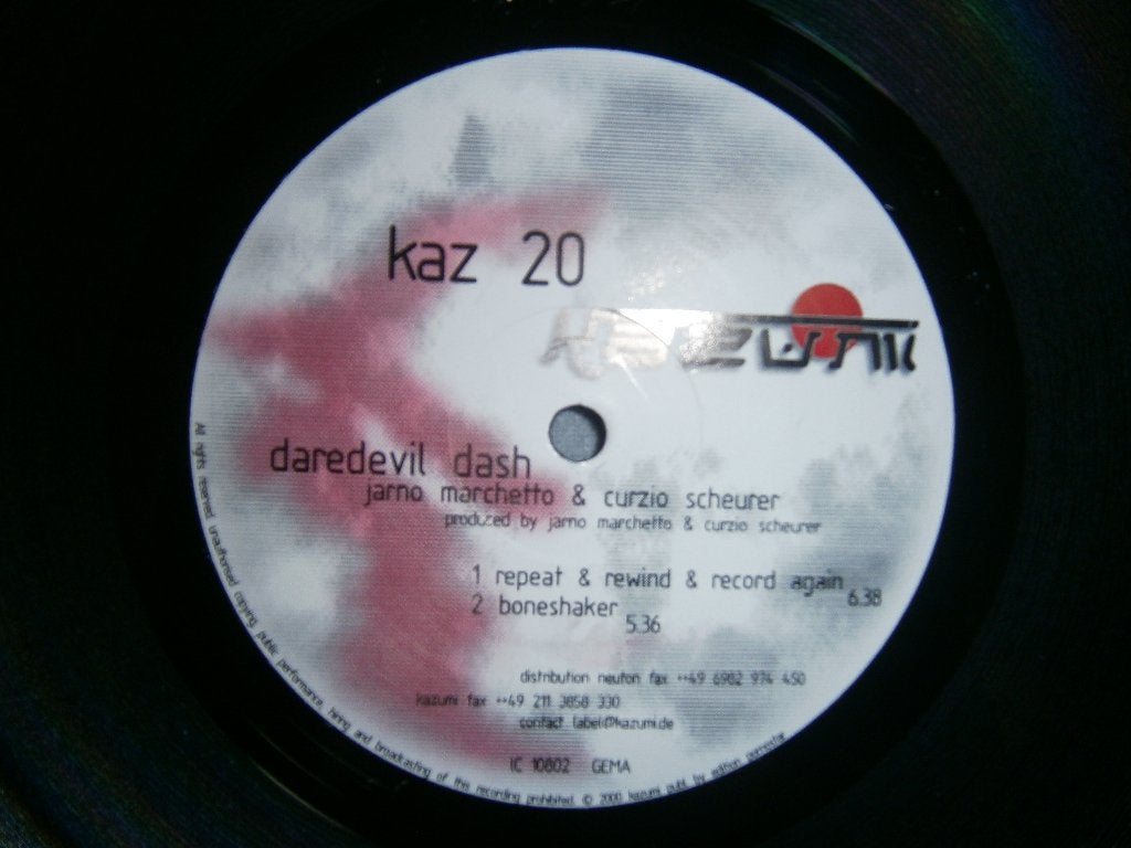 Jarno Marchetto & Curzio Scheurer – Daredevil Dash. Techno, Cd's en Dvd's, Vinyl | Dance en House, Ophalen, Gebruikt, Inclusief binnenhoes