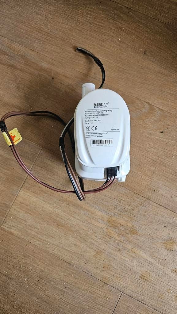 MSW Automatische Lenspomp 12V 2200 LPH, Ophalen of Verzenden, Gebruikt, Motor en Techniek