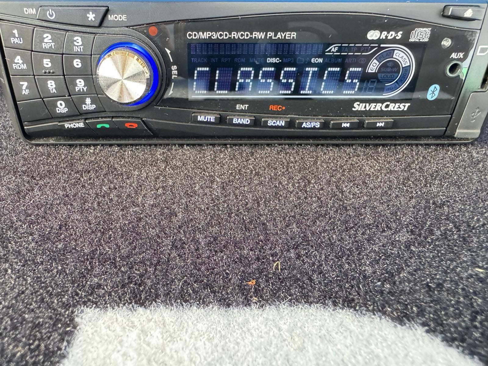 SilverCrest CD/MP3/CD-R/CD-RW Speler Autoradio met Bluetooth, Ophalen of Verzenden, Zo goed als nieuw
