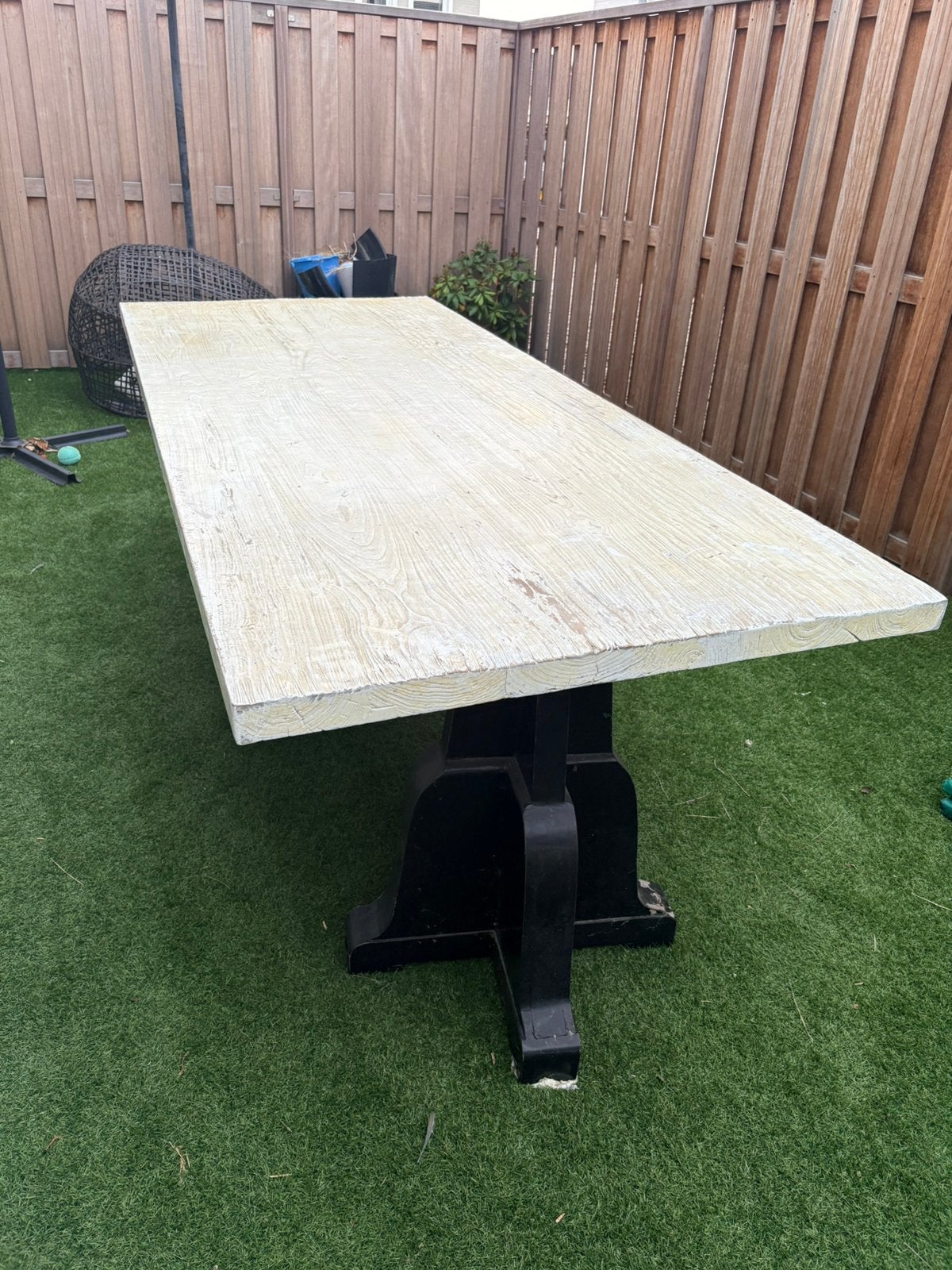 Gratis af te halen: stevige tafel, Ophalen, 200 cm of meer, 50 tot 100 cm, Zo goed als nieuw