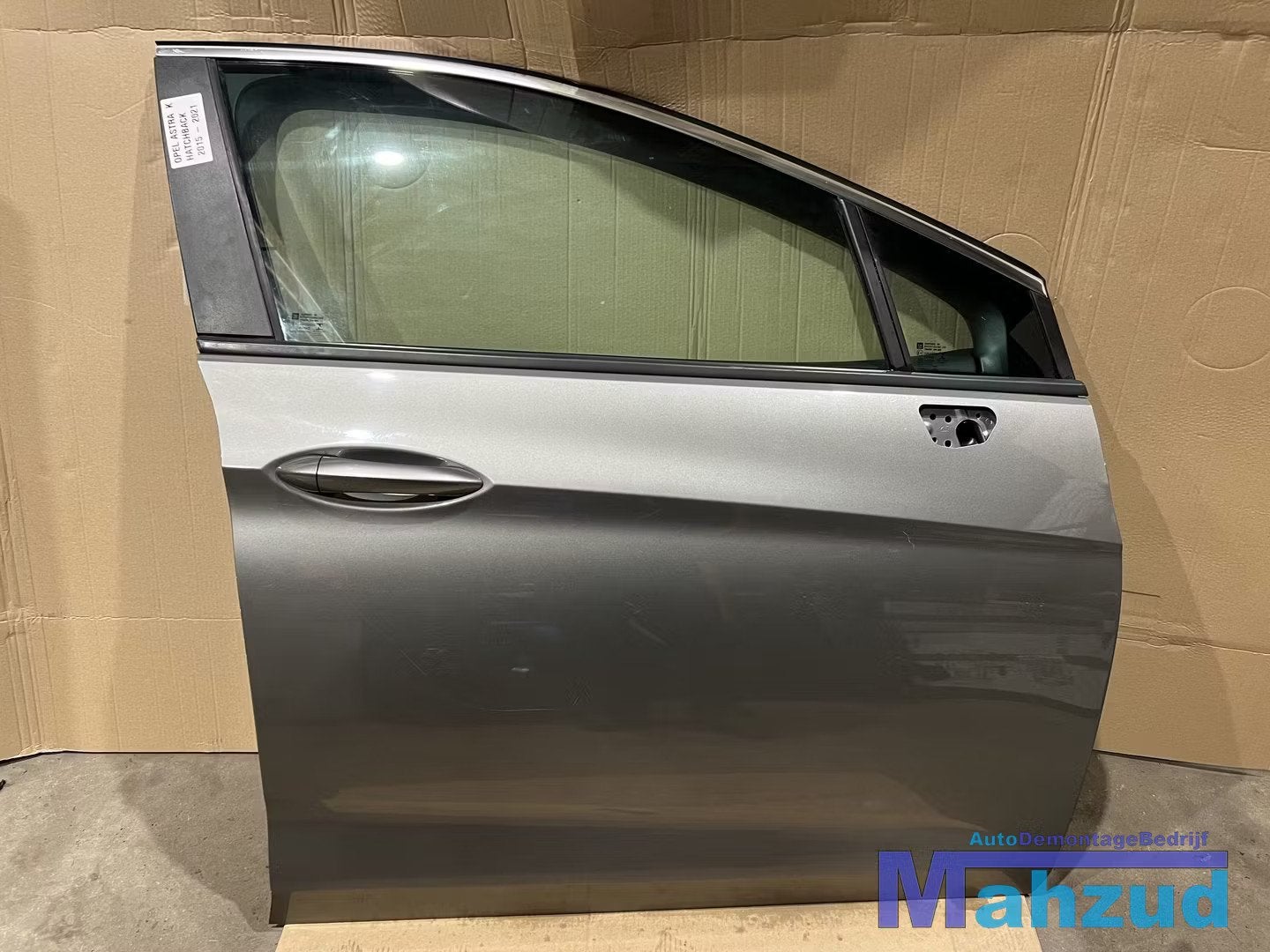 OPEL ASTRA K hatchback Grijs rechts voor deur portier 2015-2, Gebruikt, Deur, Opel Automobile GmbH, Ophalen of Verzenden