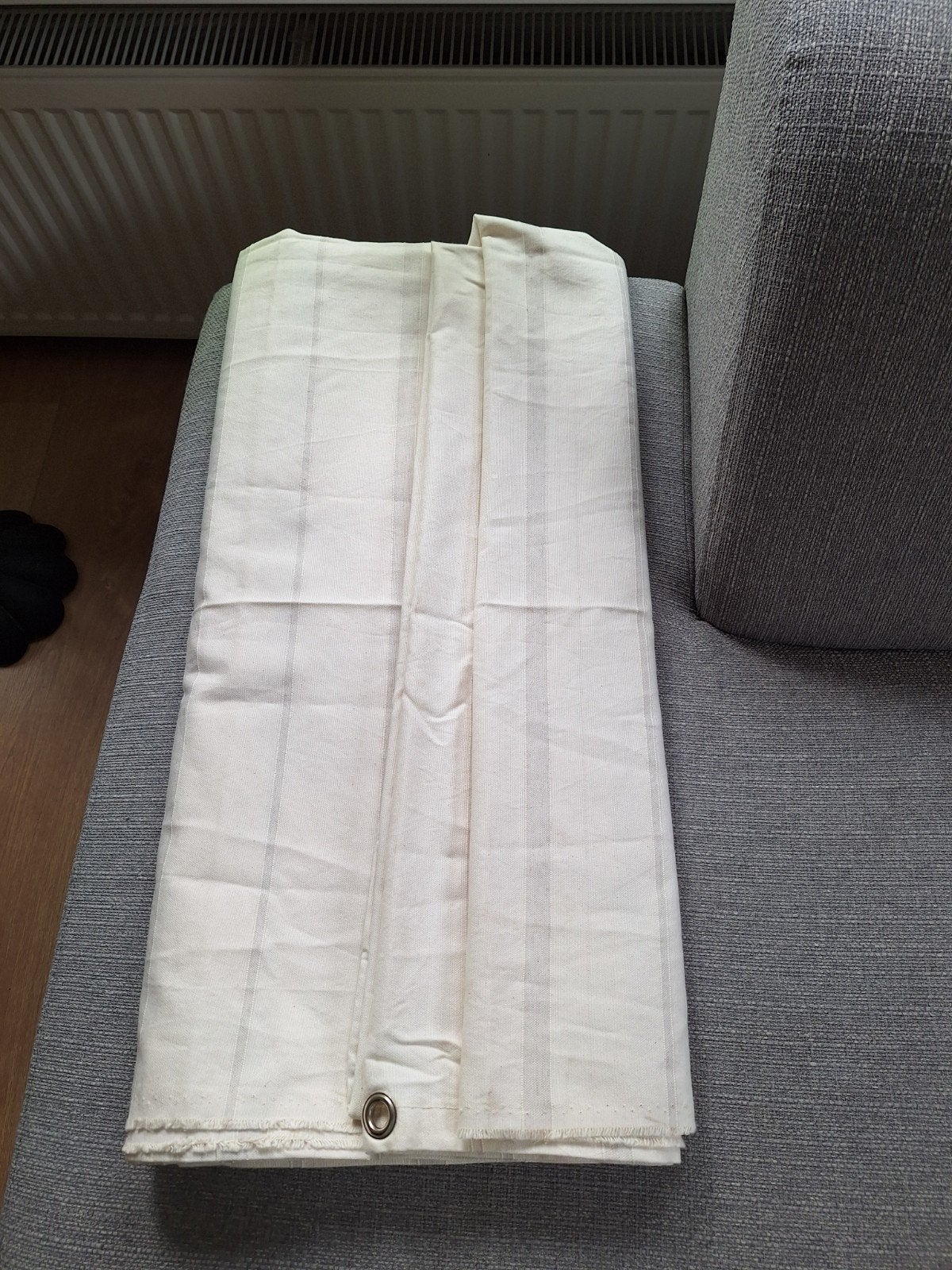 Gebroken witte stof 2 voor gordijnen of schaduwdoek, Tuin en Terras, Schaduwdoeken, Ophalen of Verzenden