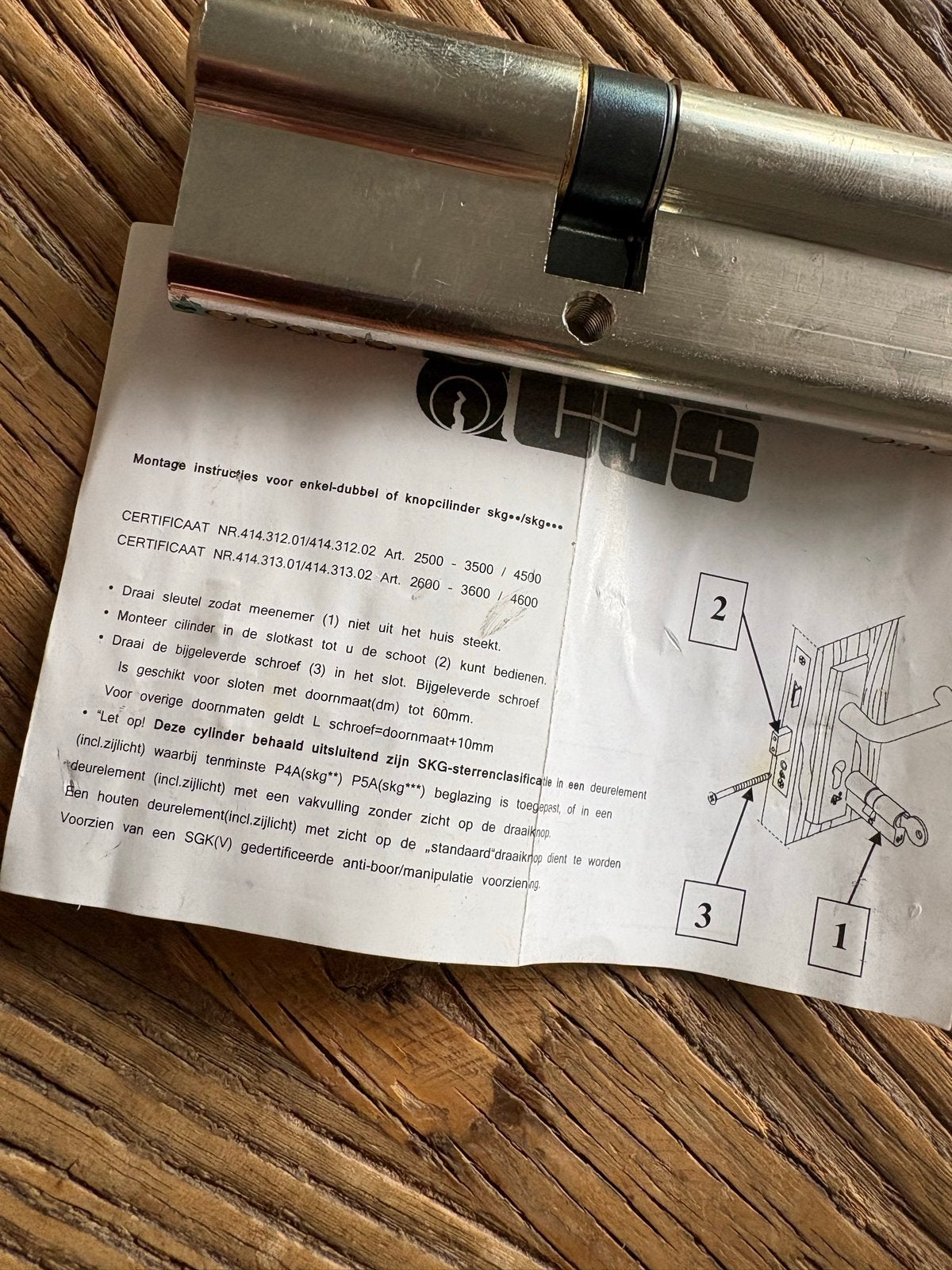 CAS Cilinderslot - Nieuw en Ongebruikt, Doe-het-zelf en Verbouw, Hang- en Sluitwerk, Ophalen of Verzenden, Nieuw, Overige materialen