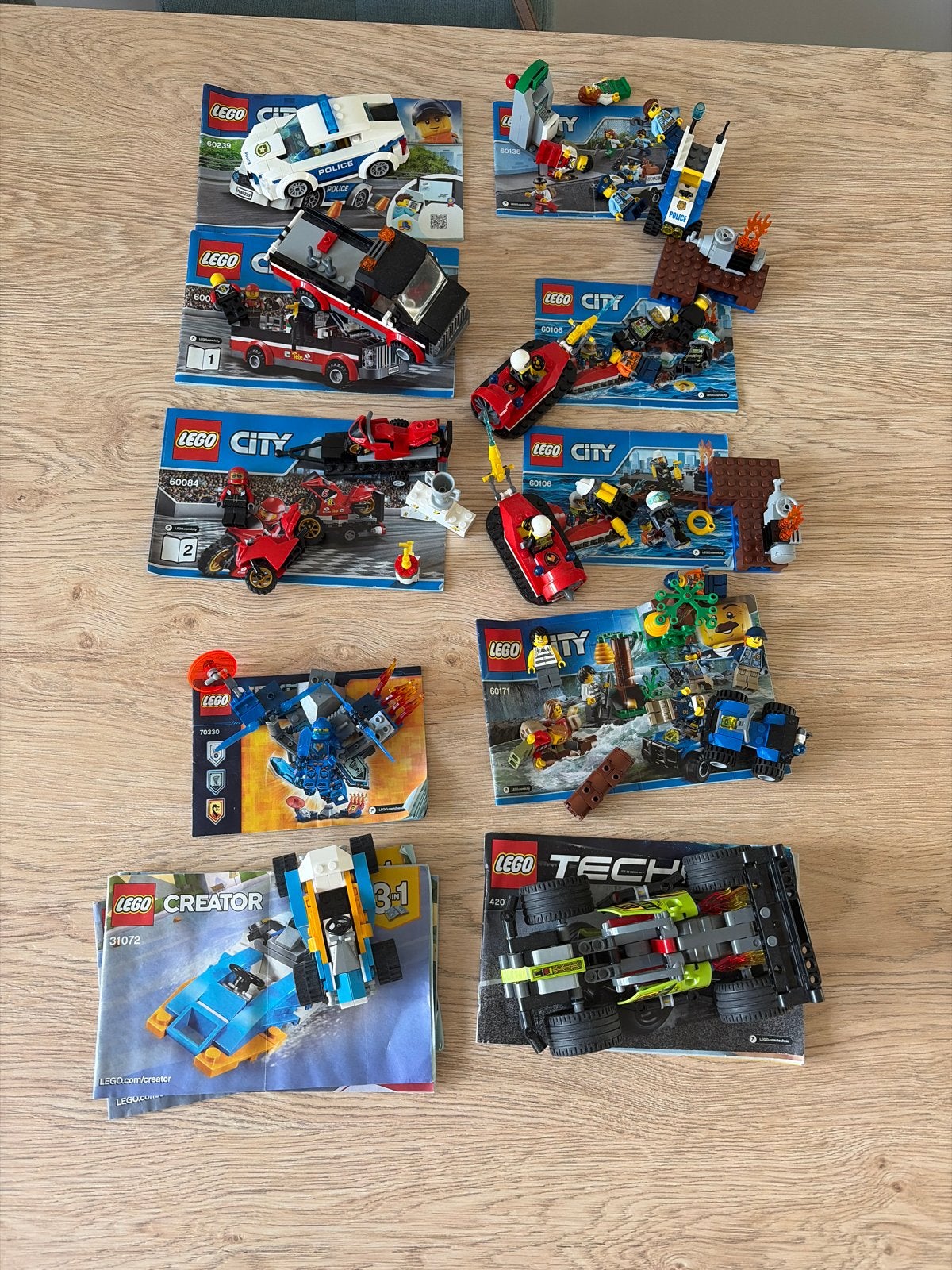 Diverse LEGO sets: City, Creator, Technic, Nexo Knights, Gebruikt, Overige thema's, Lego, Ophalen of Verzenden