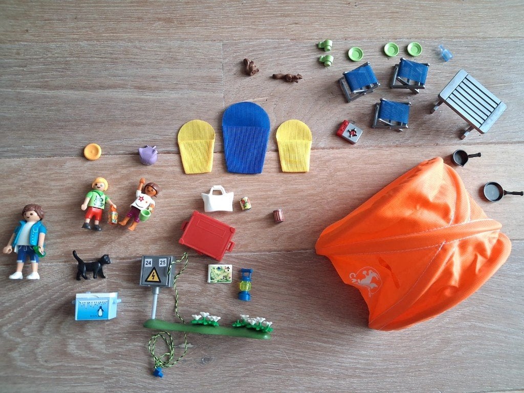 Playmobil Kampeerders met tent - 70089 - 78 onderdelen, Ophalen, Complete set, Overige typen, Zo goed als nieuw