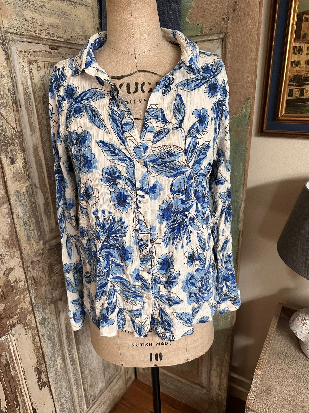 Fabiene Chapot blouse blauw mt 36 igs, Ophalen of Verzenden