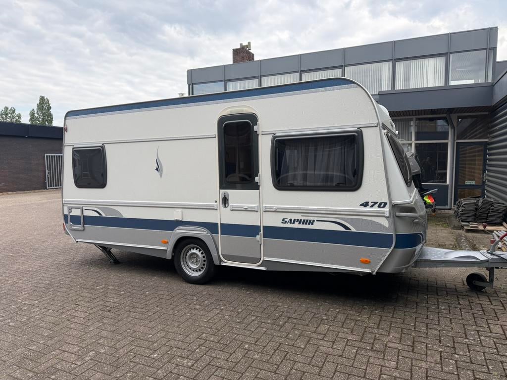Fendt Saphir 470 TF  bj 2008 fransbed en rondzit, Caravans en Kamperen, Caravans, Rondzit, Bedrijf, Tot en met 4, 1000 - 1250 kg