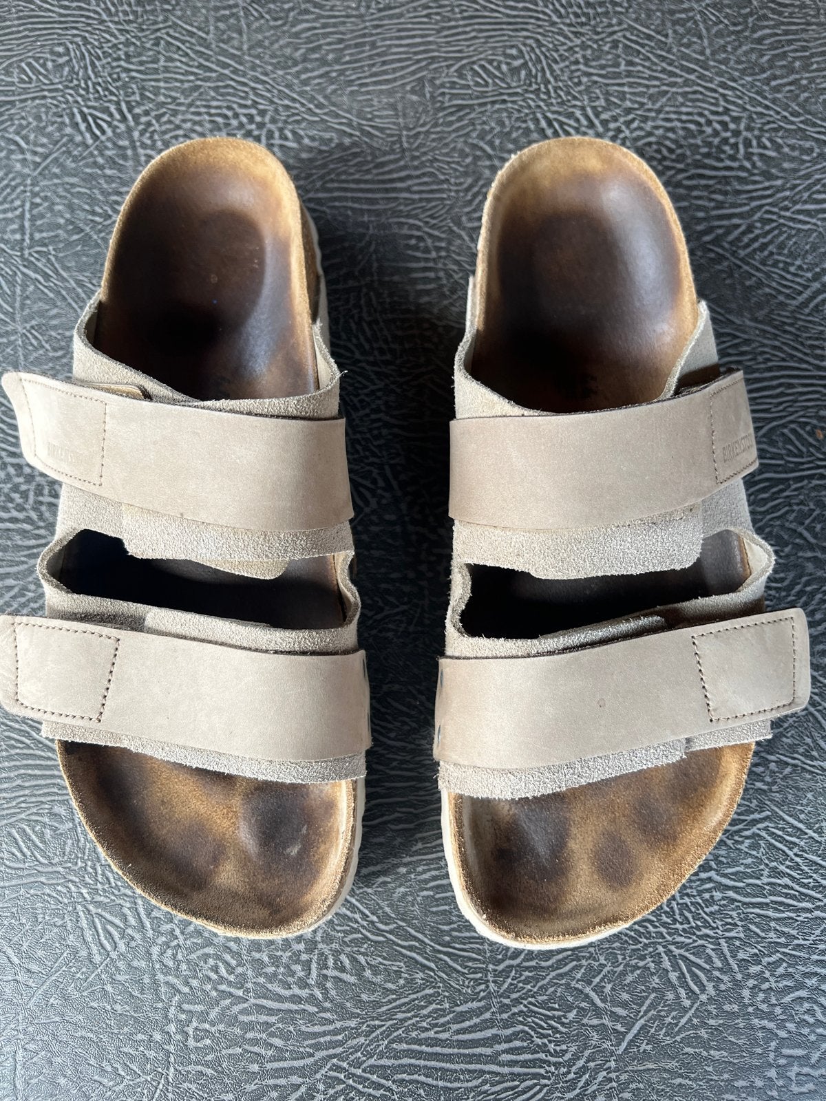 Birkenstock sandalen - Beige - Maat 44, Ophalen of Verzenden, Gedragen, Beige, Sandalen of Muiltjes