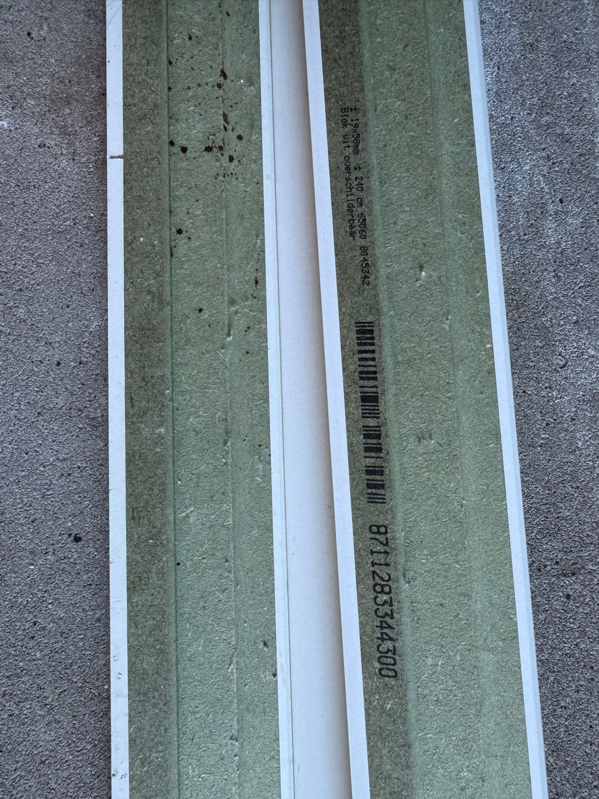 Witte MDF plinten - in goede staat, Ophalen, Zo goed als nieuw, Mdf, 200 tot 250 cm