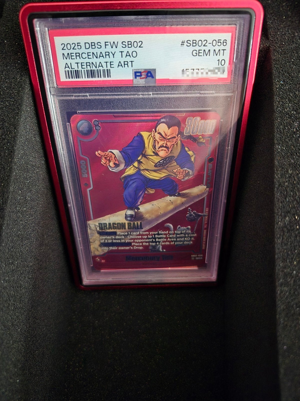 Mercenary Tao PSA 10 SB02-056, Ophalen of Verzenden, Nieuw, Losse kaart