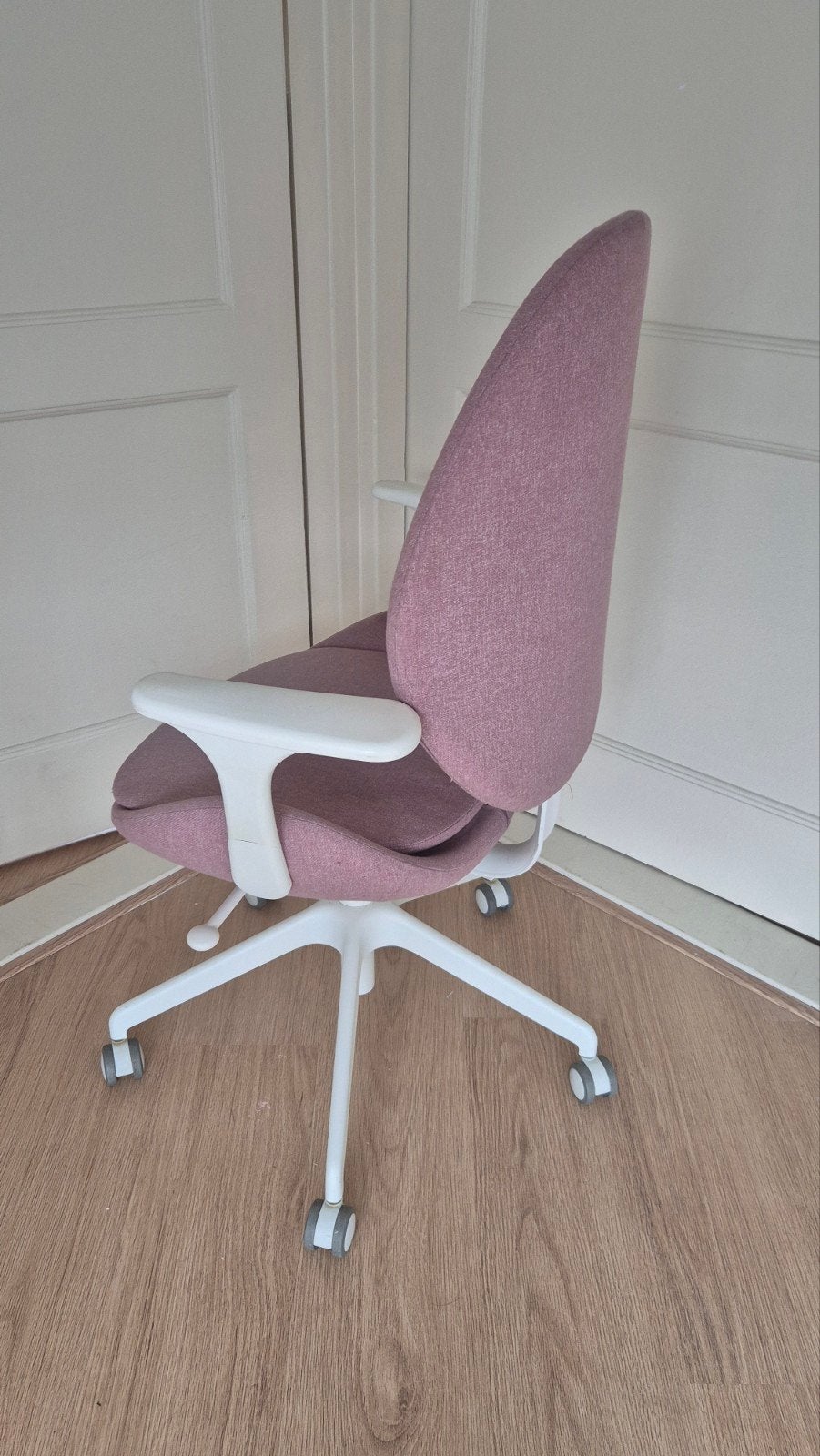 IKEA HATTEFJÄLL Bureaustoel - Roze/Wit, Ophalen, Gebruikt, Roze, Bureaustoel