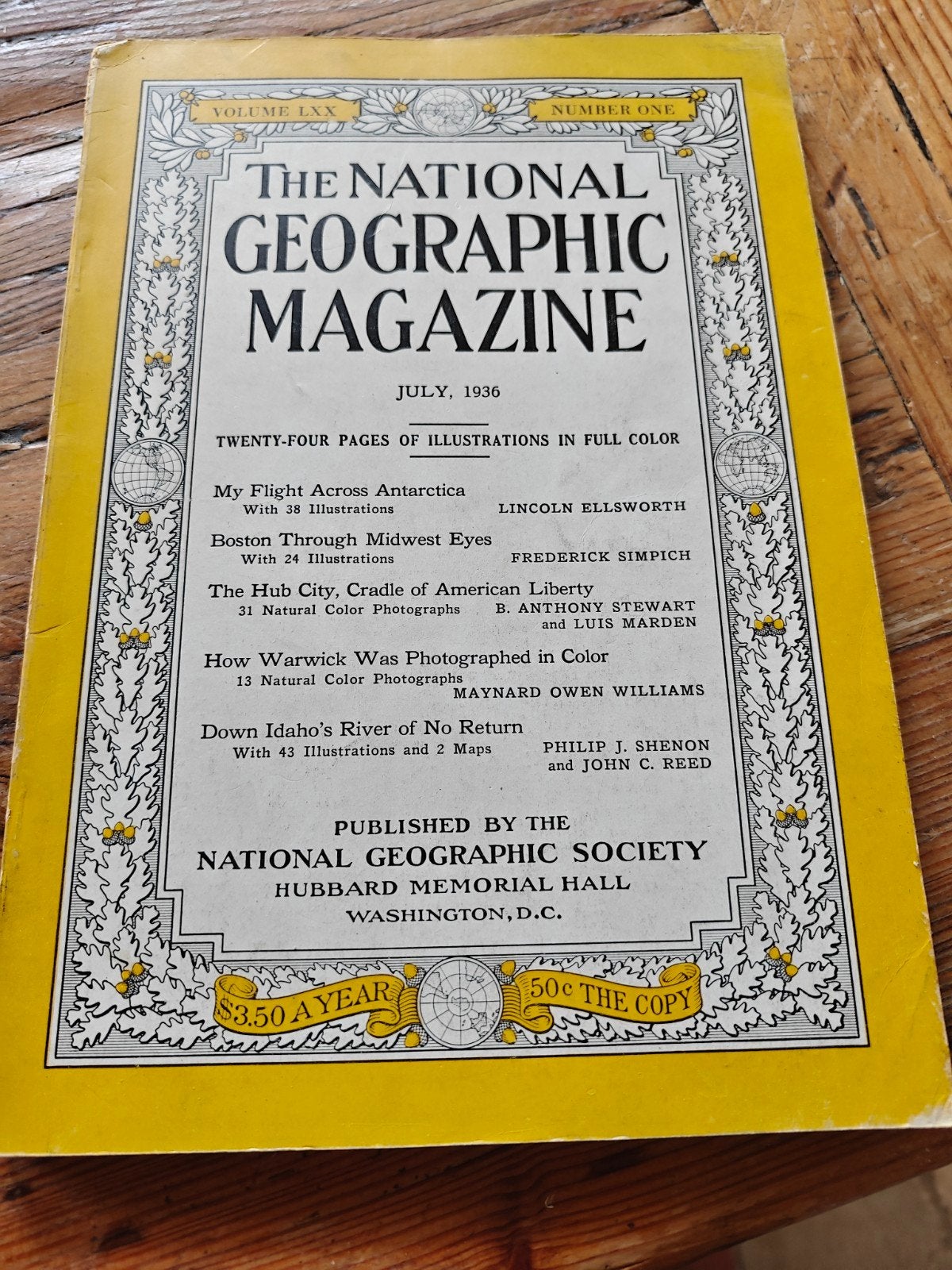 National Geographic Magazine - Juli 1936, Ophalen of Verzenden, Gelezen, Overige typen