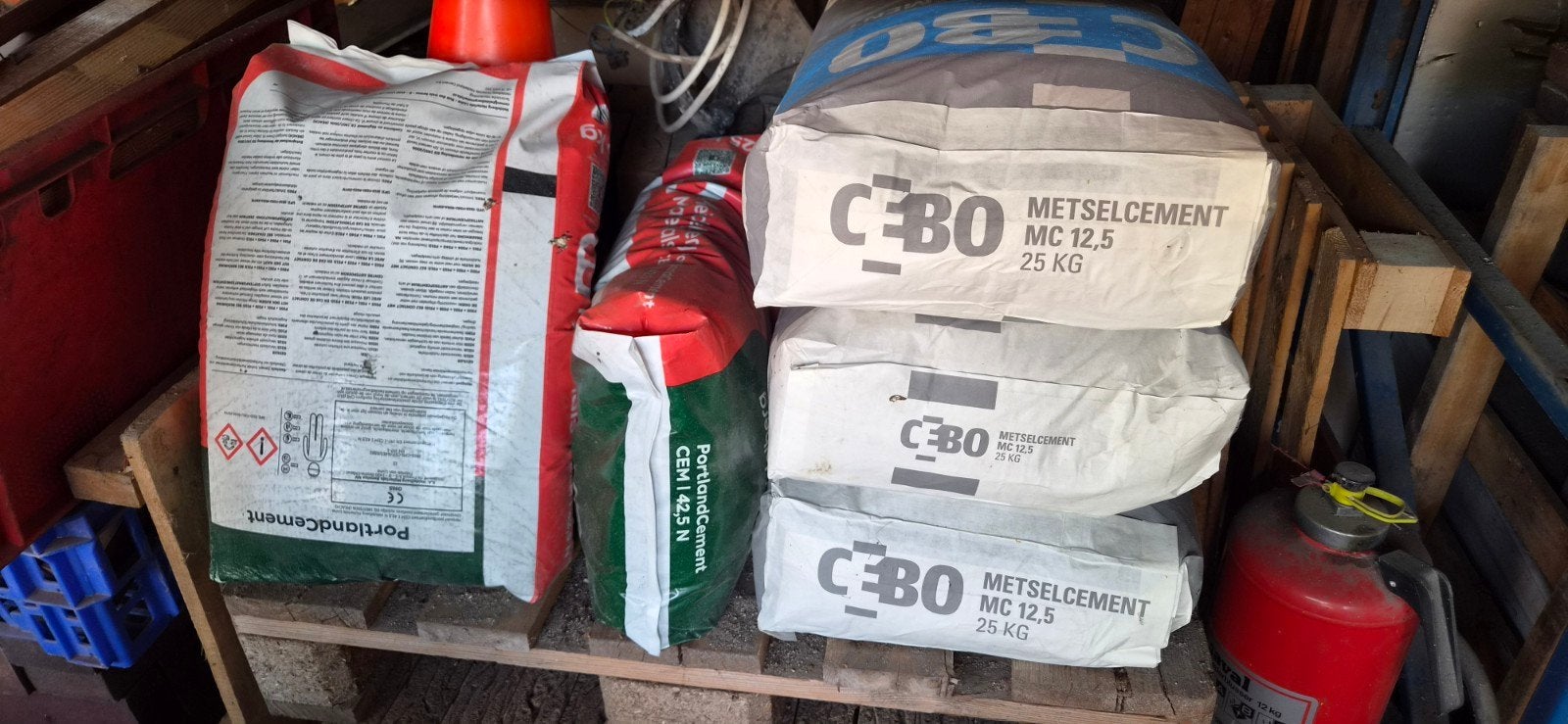 Cebo Metselcement & Portlandcement - 5 zakken, Ophalen