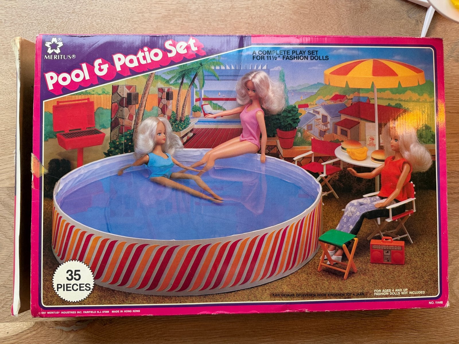 Meritus Pool & Patio Set voor barbies - Compleet, Ophalen of Verzenden, Gebruikt, Meisje