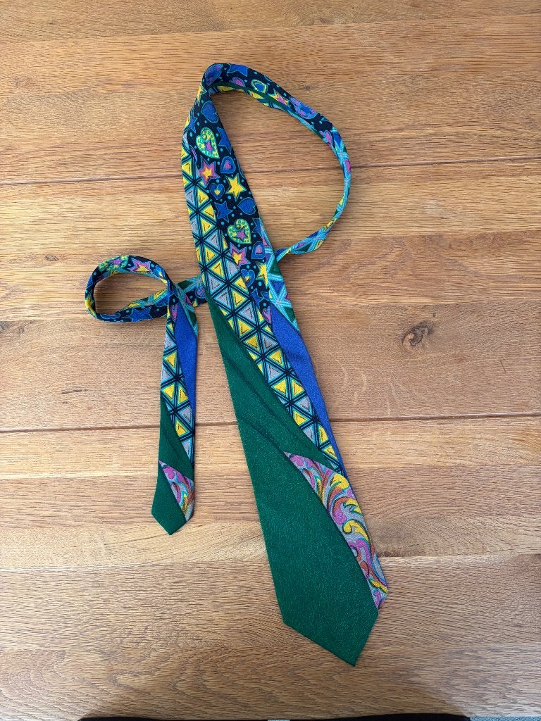 Stropdas Versace, Kleding | Heren, Meerkleurig, Ophalen of Verzenden, Met patroon, Gedragen