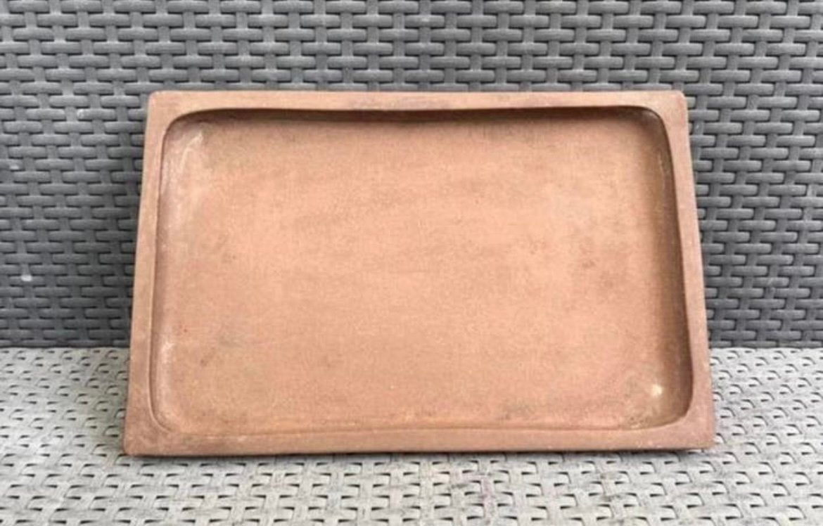 Bonsai onderzetter bruin ongeglazuurd aardewerk 36,3x23,5x35, Binnen, Ophalen of Verzenden, Zo goed als nieuw, Aardewerk