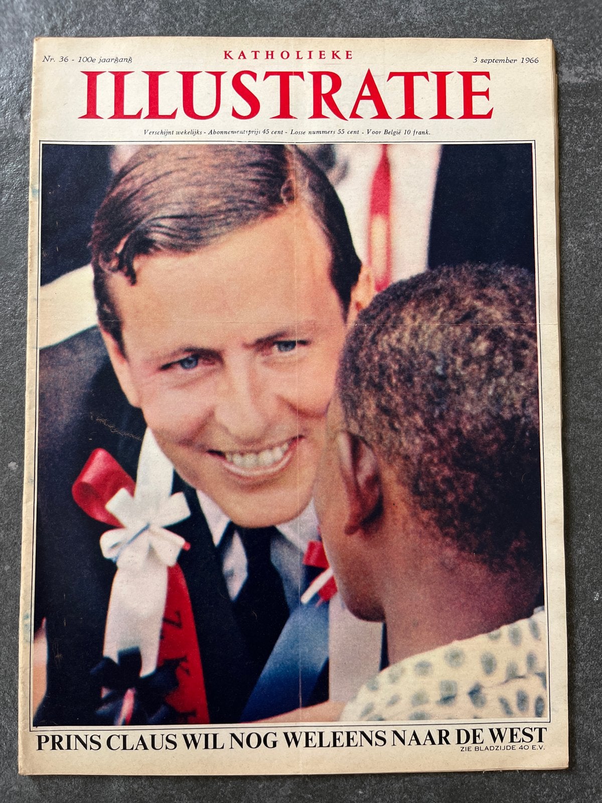 Katholieke Illustratie - Prins Claus - 3 september 1966, Boeken, Tijdschriften en Kranten, Ophalen of Verzenden, Gelezen, Overige typen
