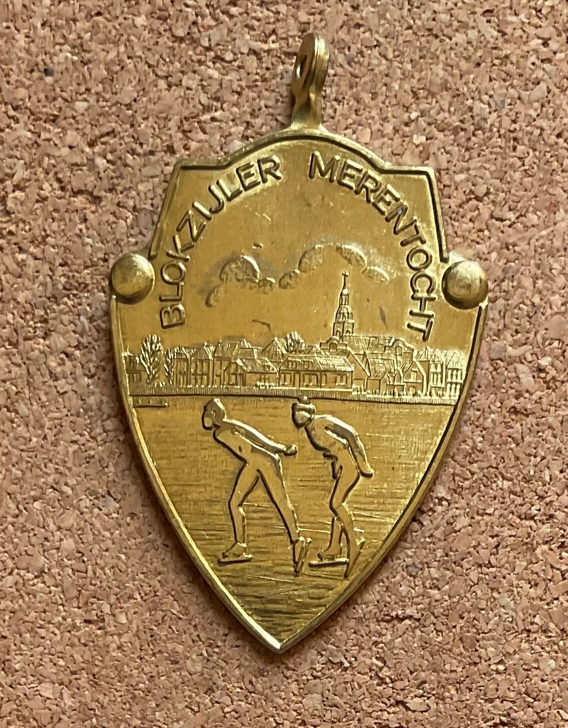 Medaille schaatsen - BLOKZIJLER MERENTOCHT 35 KM., Ophalen of Verzenden, Overige materialen, Nederland